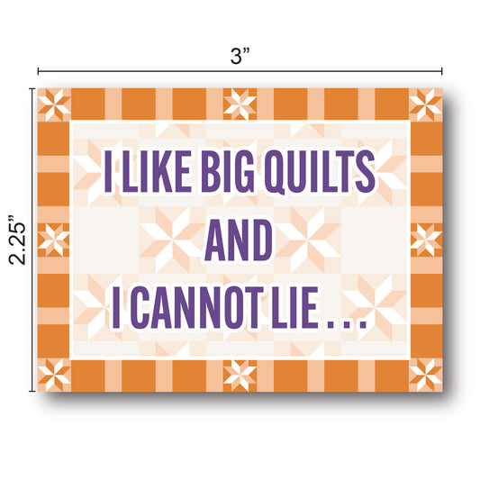 I Like Big Quilts Sticker-Bookmark-Create Wholsale