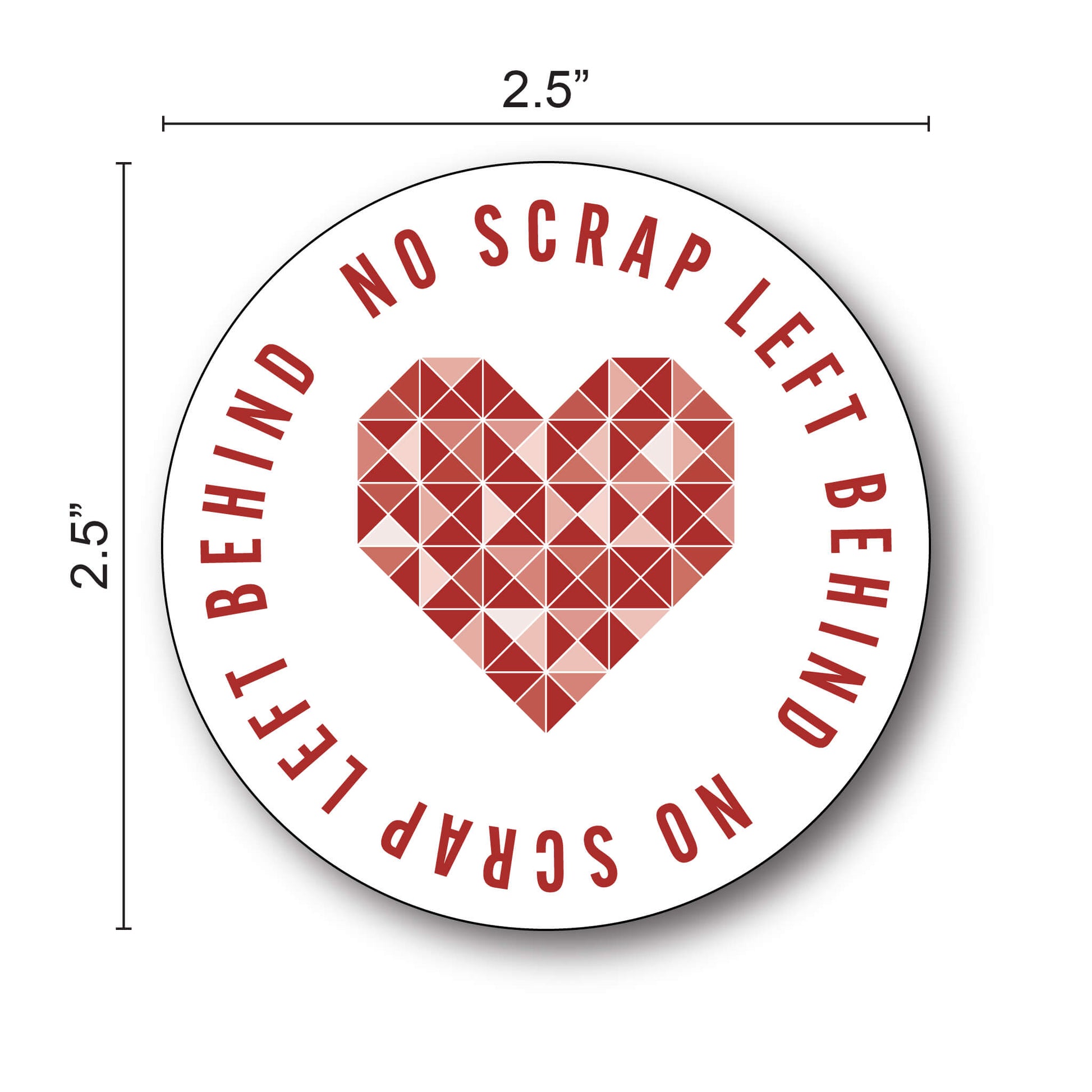 No Scraps Left Behind Sticker-Bookmark-Create Wholsale