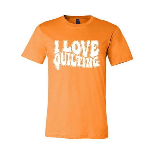 I Love Quilting Short Sleeve T-Shirt - Premium-T-Shirt-Create Wholsale