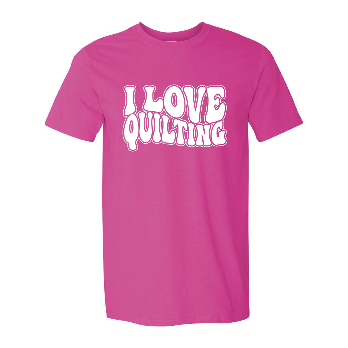 I Love Quilting Short Sleeve T-Shirt - Standard-T-Shirt-Create Wholsale